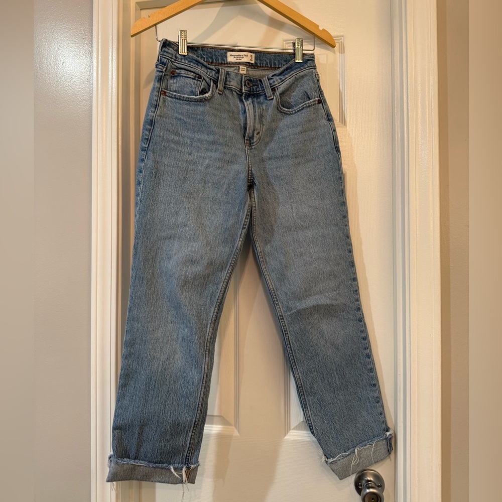 Abercrombie & Fitch Light Blue Straight Leg Jeans